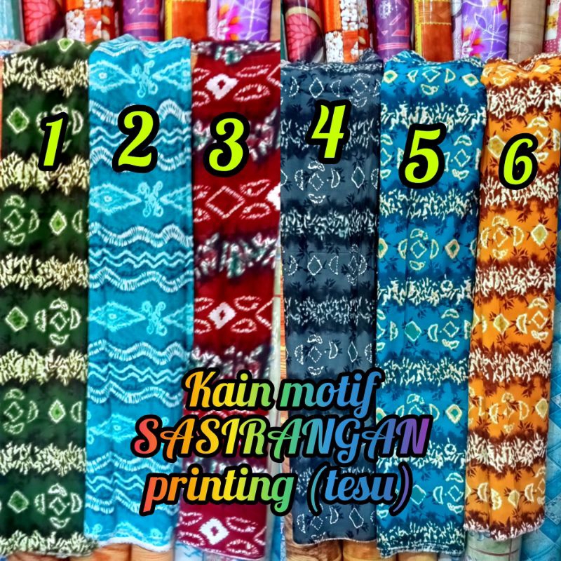 kain SASIRANGAN printing