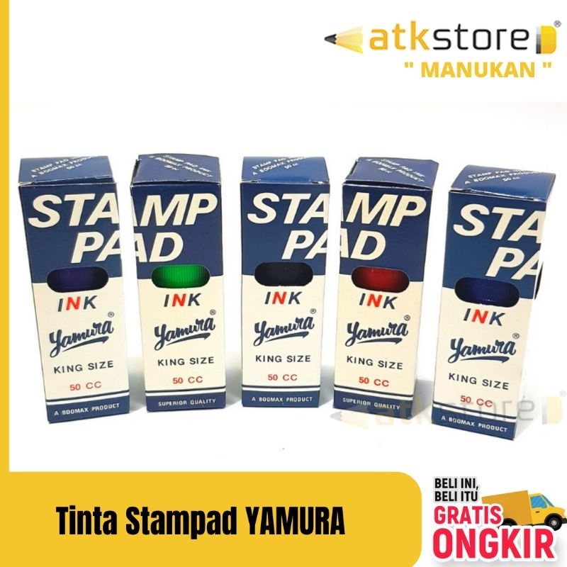 

Tinta Stampad YAMURA 25 50cc || Tinta Stempel yamura standar / king size