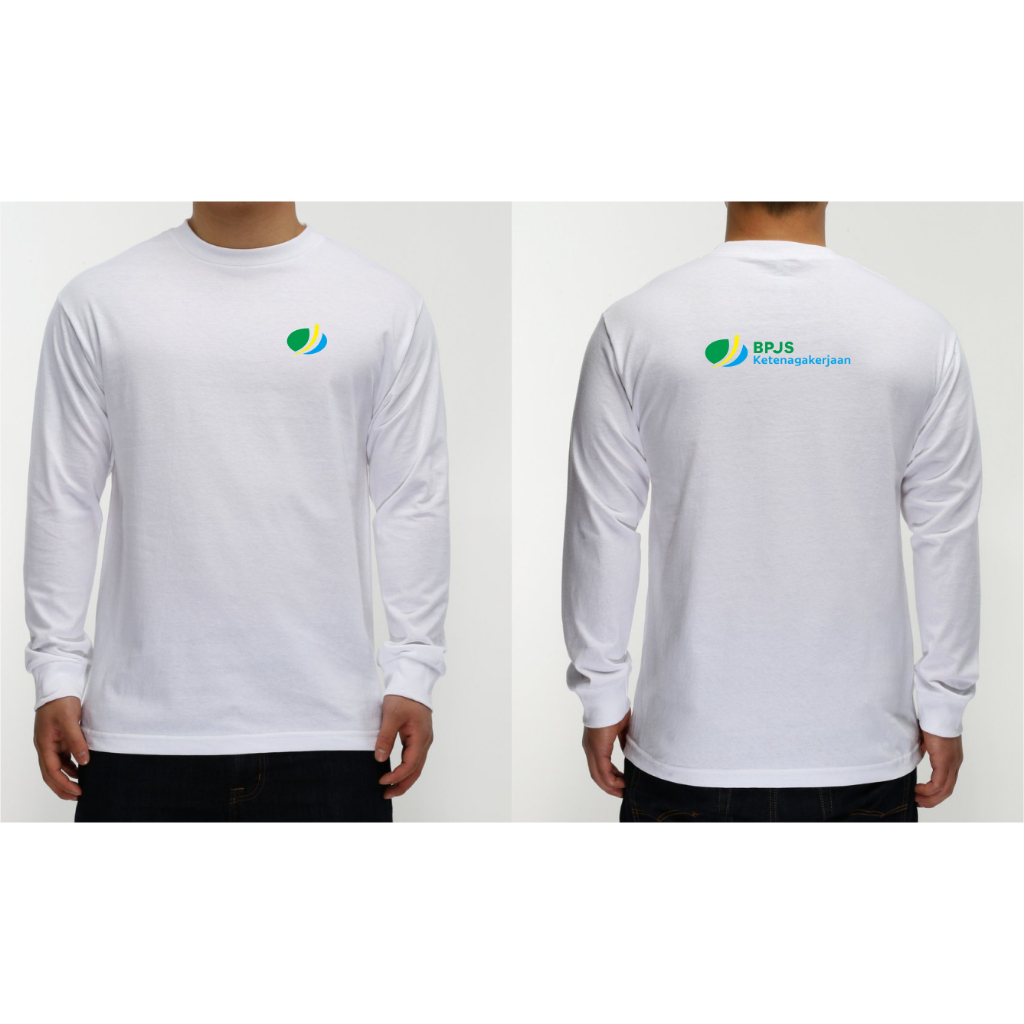 T-SHIRT KAOS BPJS KETENAGAKERJAAN LENGAN PANJANG