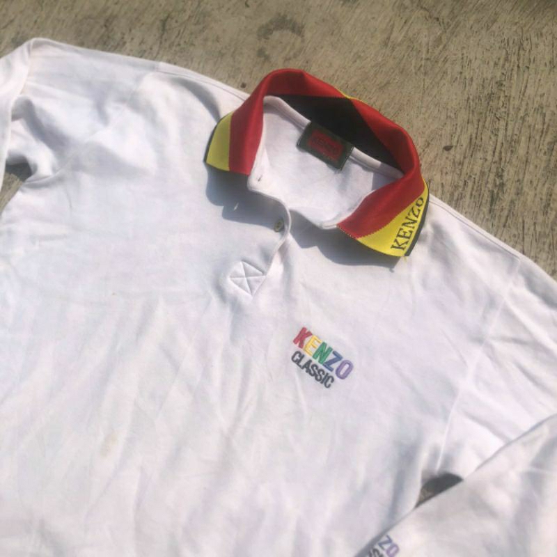 kaos polo lengan panjang KENZO