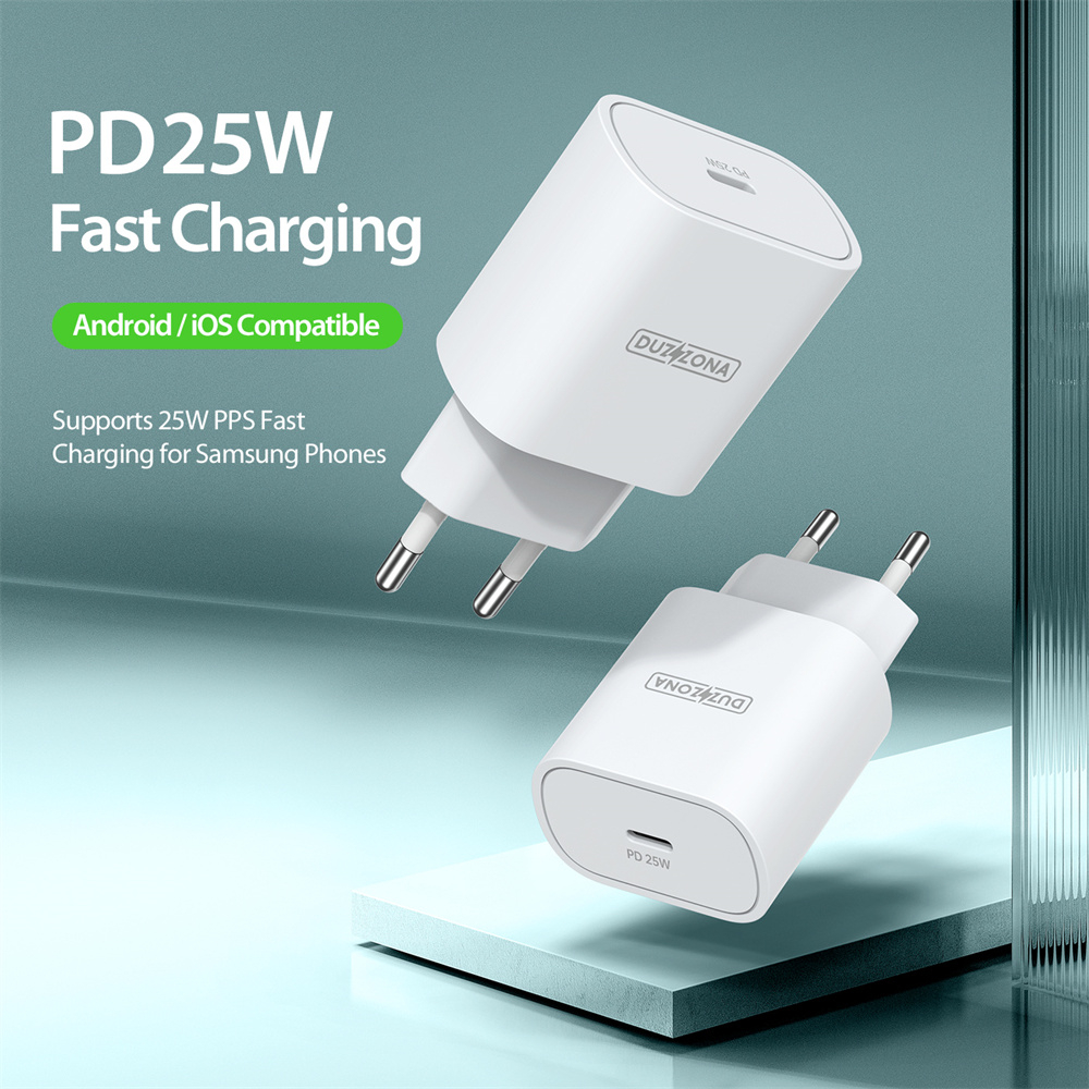 DUZZONA Adapter Charger Fast Charging 25W PPS PD