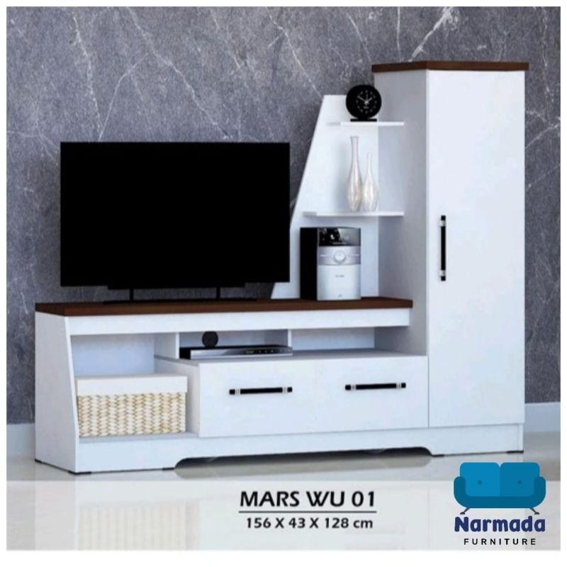 MEJA TV BUPET TV MINIMALIS PUTIH, HITAM , COKLAT TERMURAH