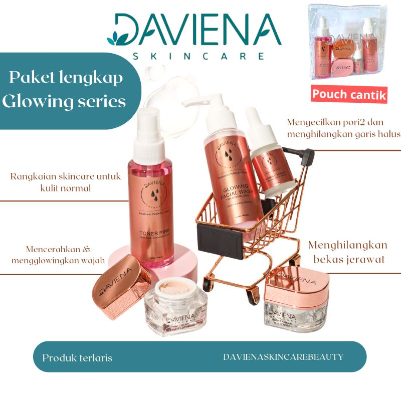 DAVIENA SKINCARE PAKET GLOWING SERIES / DAVIENA PAKET GLOWING