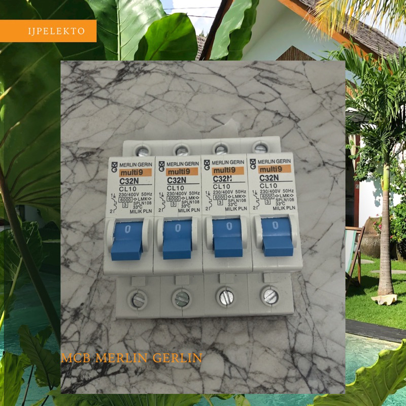 MCB MULTI9 2A 4A 6A 10A 16A 20A 25A 32A 40A 2 AMPERE MERLIN GERIN PLN 450W CL2 SPLN BREKER