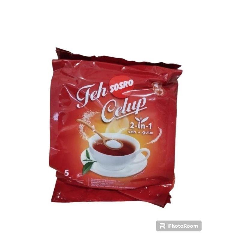 

Teh celup Sosro + Gula (isi 5)