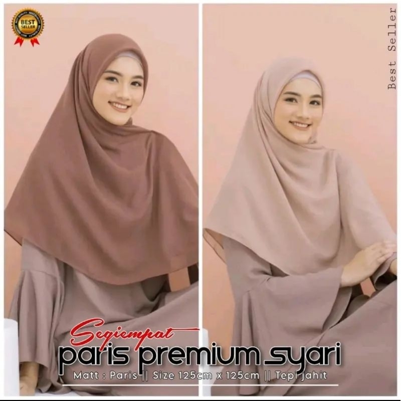 Segiempat Paris Premium Syari - Segiempat Polos Syar'i