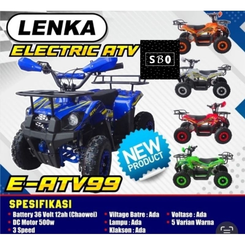 ATV listrik Lenka E-ATV99 Terbaru (Lenka Electric ATV-99)