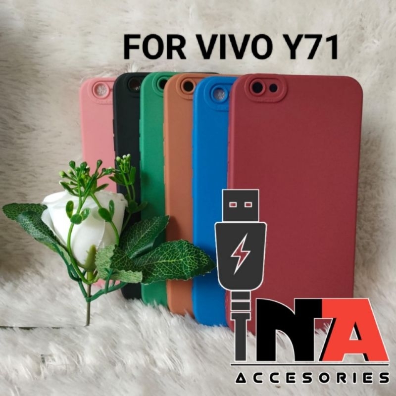 Softcase Pro Camera Vivo Y71 Silikon Case Macaron Tpu