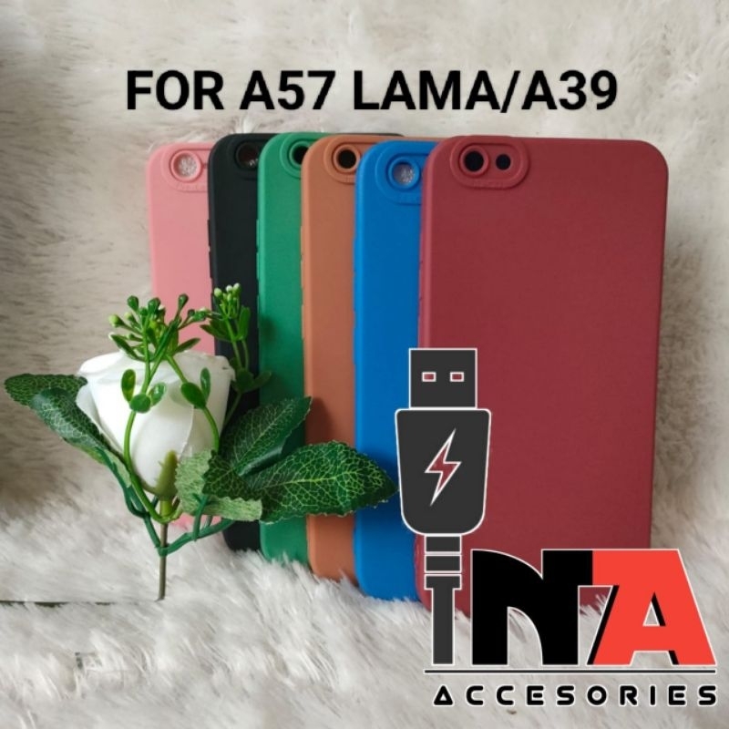 Softcase Pro Camera Oppo A39/a57 Silikon Case Macaron Tpu