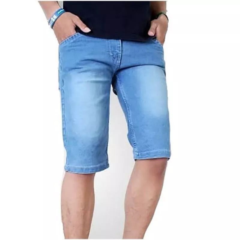 [COD BAYAR DI TEMPAT] CELANA DENIM JEANS PENDEK PRIA/JEANS COWOK