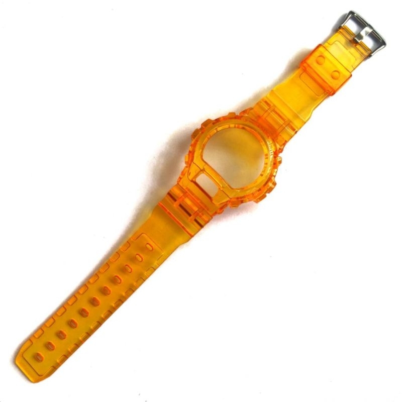 STRAP BEZEL BNB CASIO GSHOCK DW 6600 DW 6900 TRANSPARAN CLEAR ORANGE