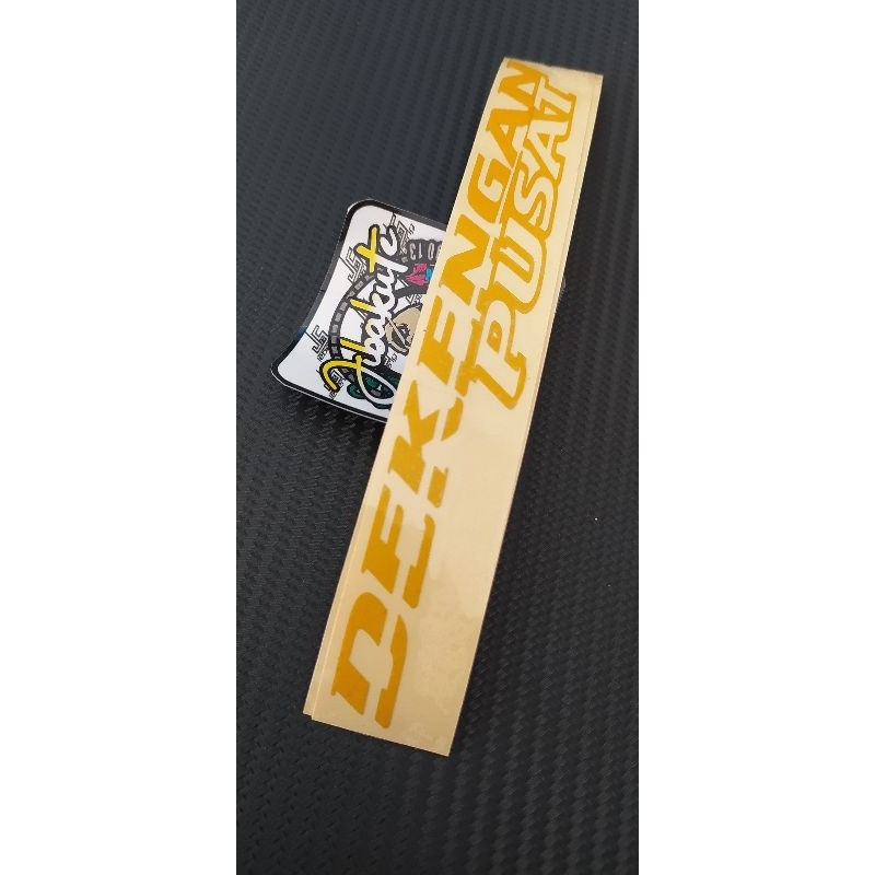 dekengan pusat - stiker kuning