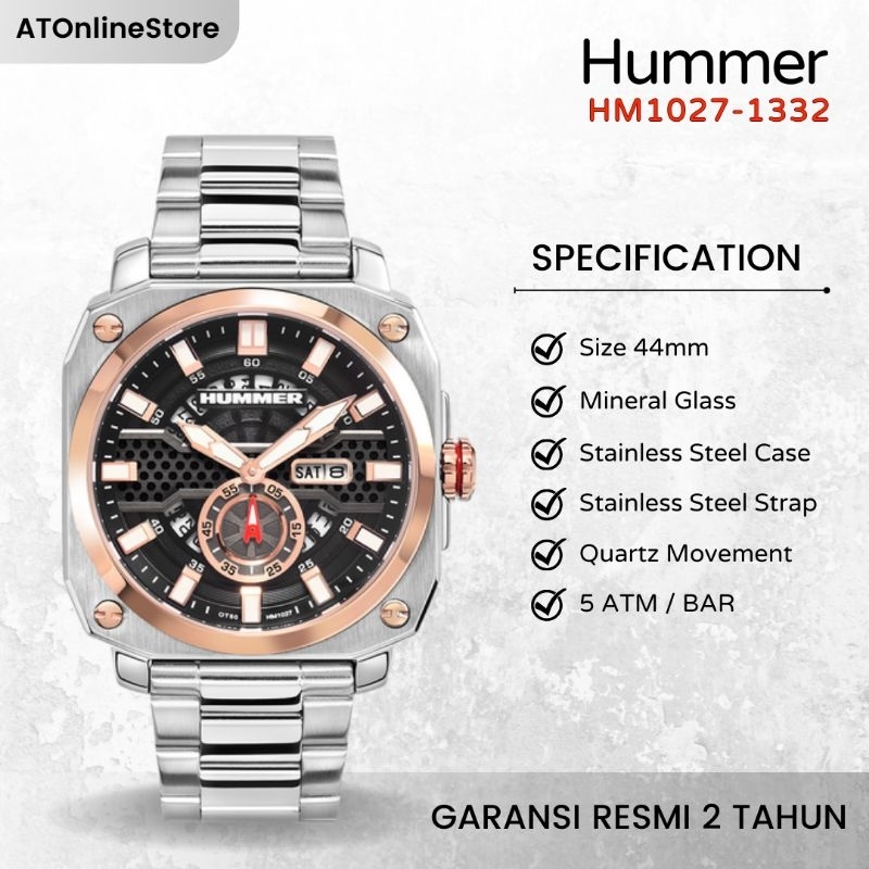 Jam Tangan Pria Hummer HM1027-1332 ORIGINAL Garansi Resmi