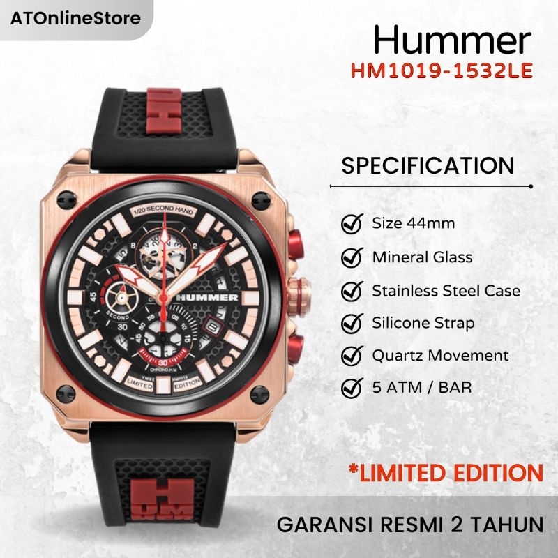 Jam Tangan Pria Hummer HM1019-1532LE Limited Edition ORIGINAL Resmi