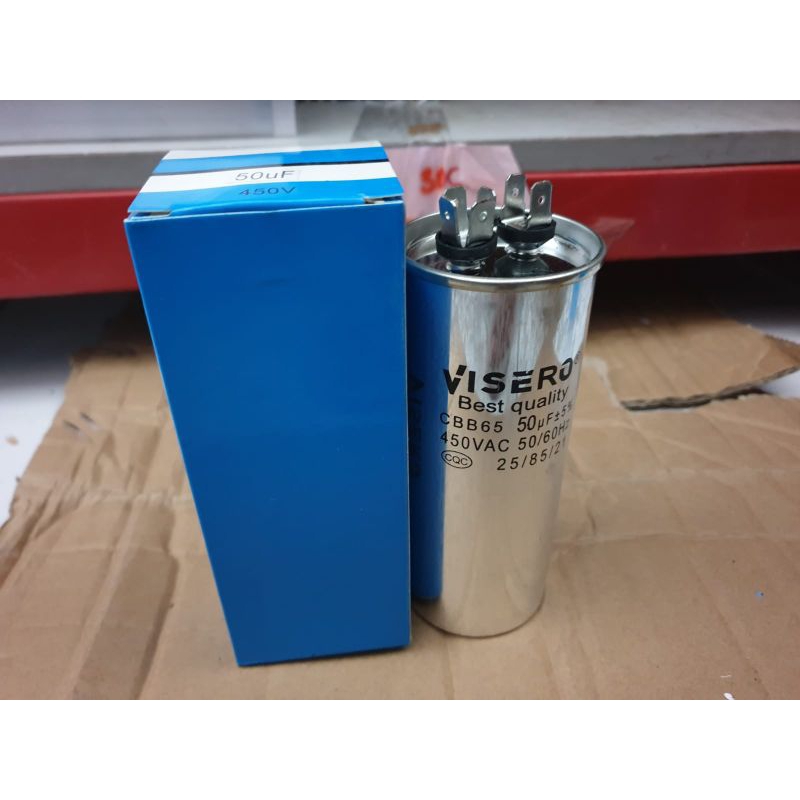 Capacitor ac 50uf/capacitor ac body almini 50uf