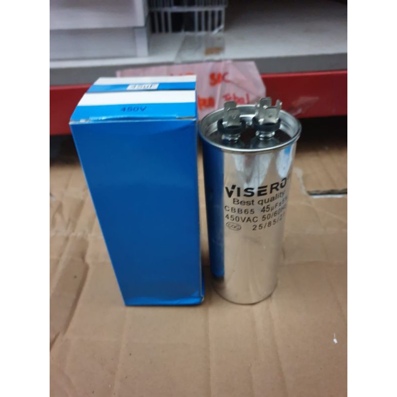 Capacitor ac 45uf/capacitor ac 4tuf body almini