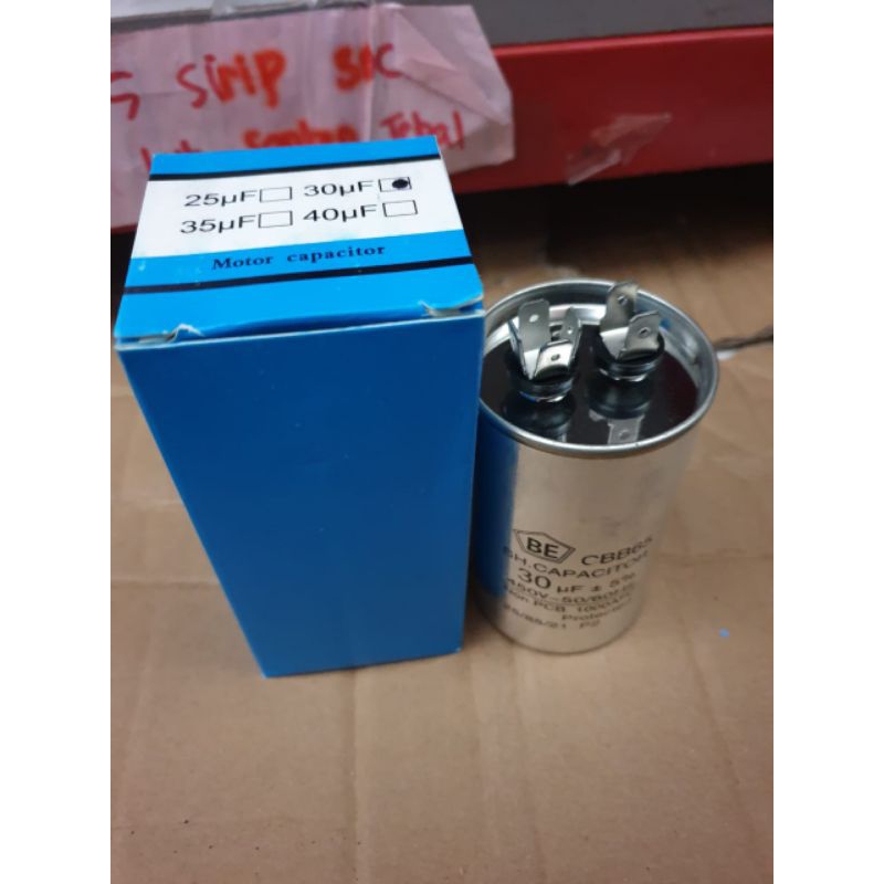 CAPACITOR AC 30UF/CAPACITOR ALUMUNIUM ALMINI AC30UF