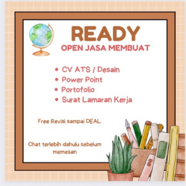 

Jasa Pembuatan CV / Curriculum Vitae | Desain CV | Lamaran Kerja - FREE REVISI SAMPAI DEAL