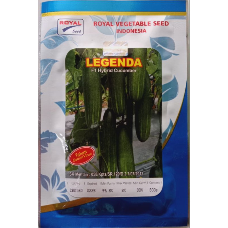Benih Timun Hibrida LEGENDA F1 20gr