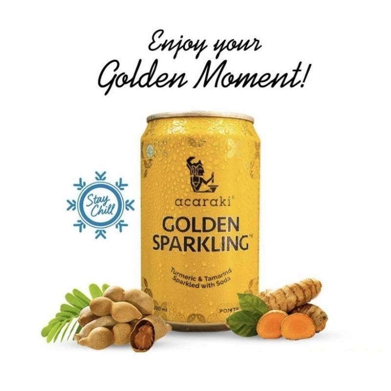 

KAFFA - Acaraki Golden Sparkling Kunyit Asam Minuman Soda Can 320 ml