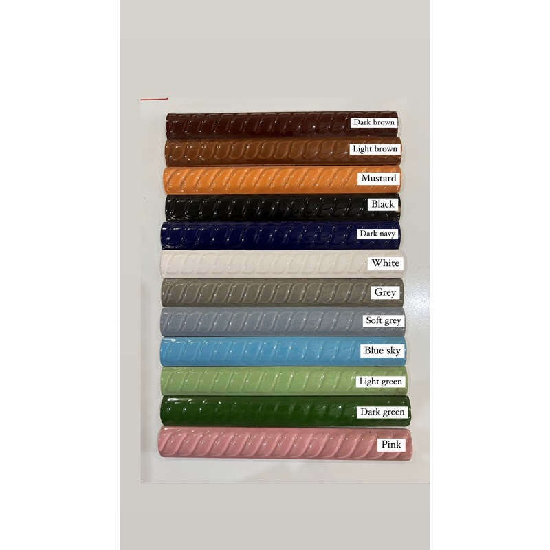 keramik kuku macan uk 20cm motif ulir