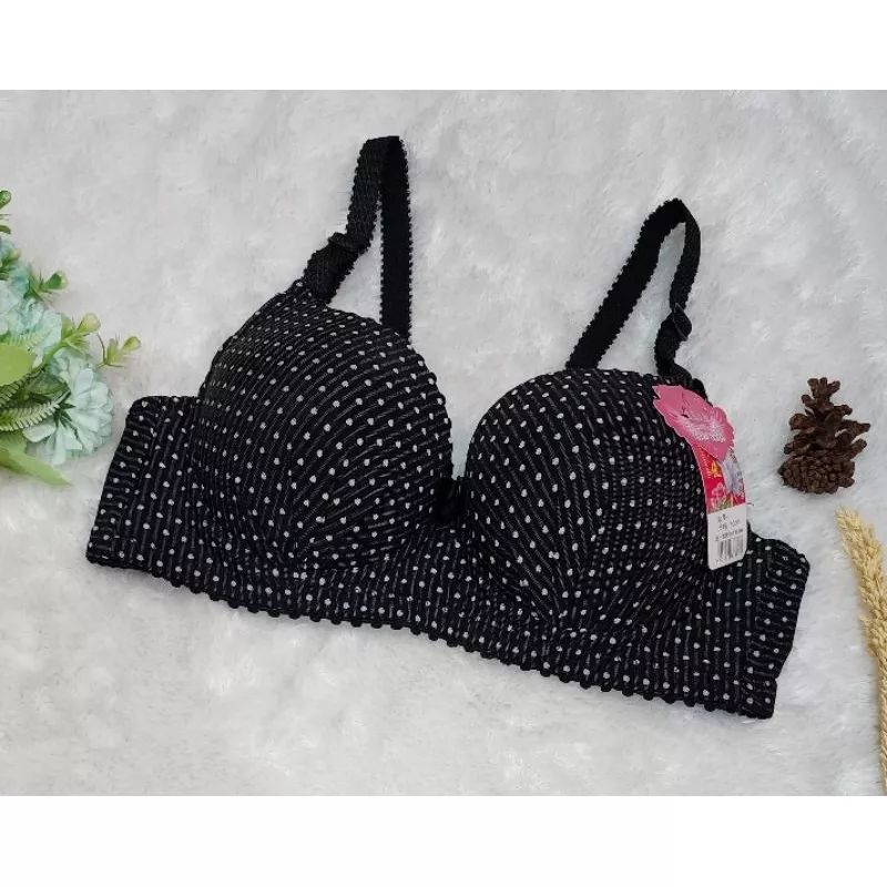 Bra 3351 Bra kawat abg busa tebal kancing 3 Bra fashion ukuran 34 sampai 40 bra kawat full cup