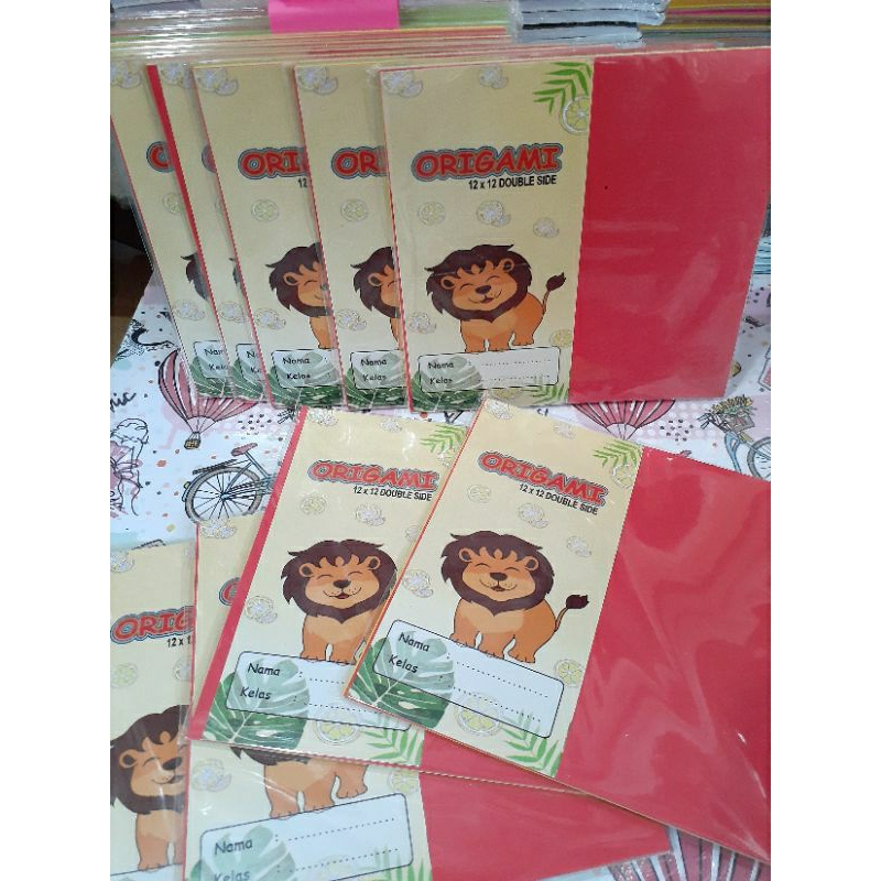 

KERTAS ORIGAMI / KERTAS LIPAT / KERTAS WARNA DUA SISI UKURAN LENGKAP
