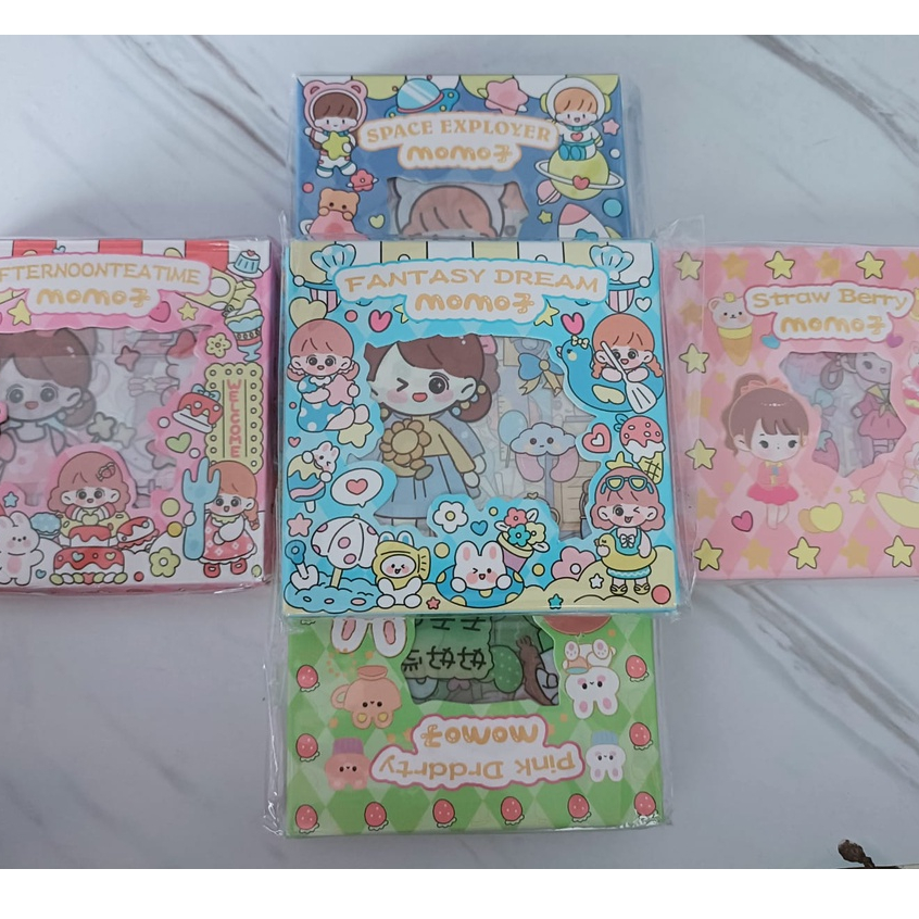 

GG STICKER MOMO RAINBOW VIRAL MOTIF TERBARU ISI 100PCS WARNA WARNI CANTIK STIKER PET 2D DIY WATERPROOF