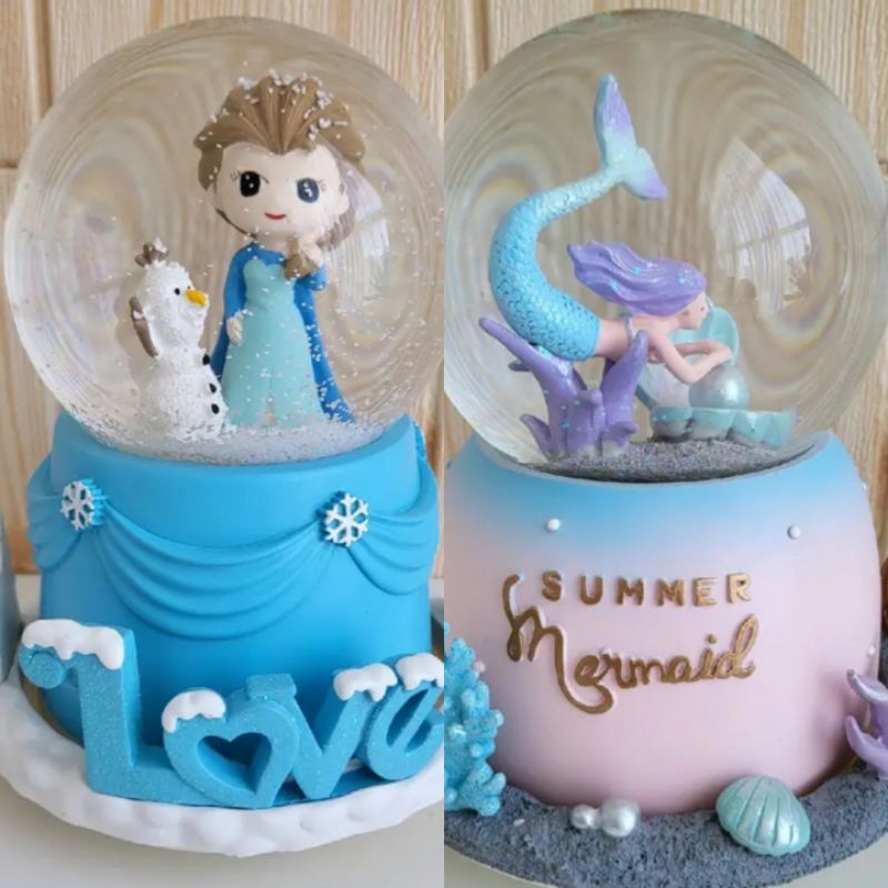 SNOWBALL UKURAN SUPER JUMBO (XL) 3D MERMAID FROZEN