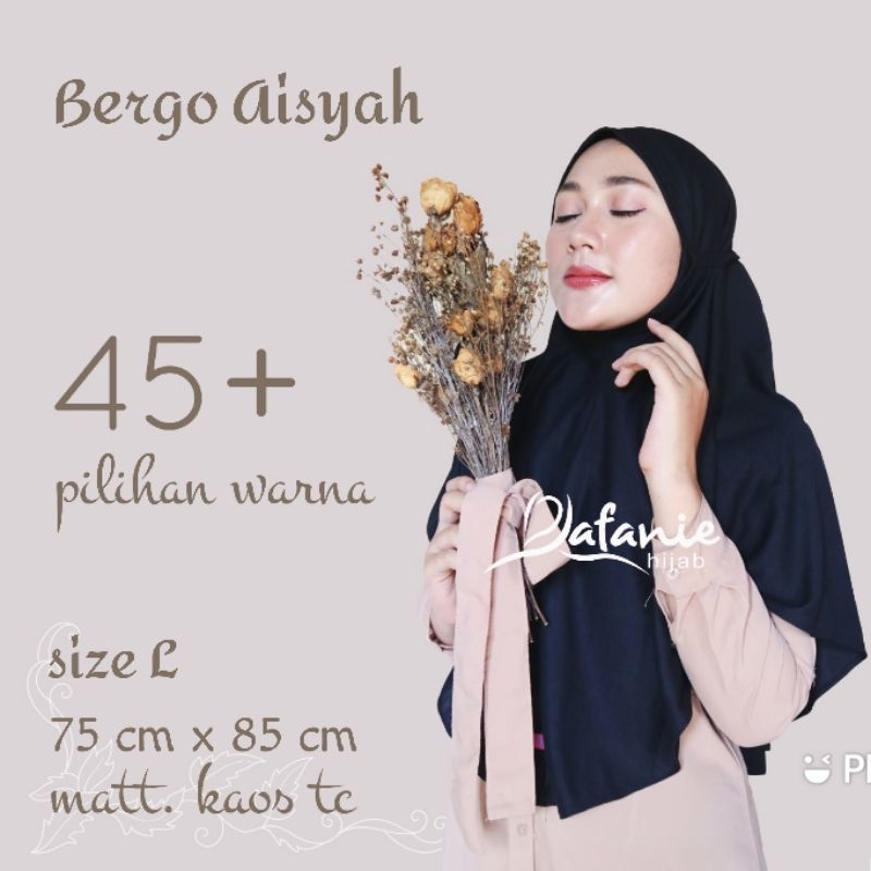 Rafanie Bergo L - Jilbab Instan Dayli Hijab Adem Nyaman Halus Lembut Murah