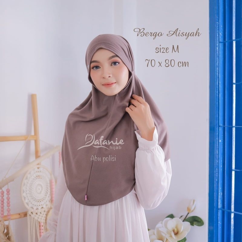 Rafanie Hijab Bergo M - Jilbab Instan Dayli Hijab Adem Nyaman Halus Lembut Murah