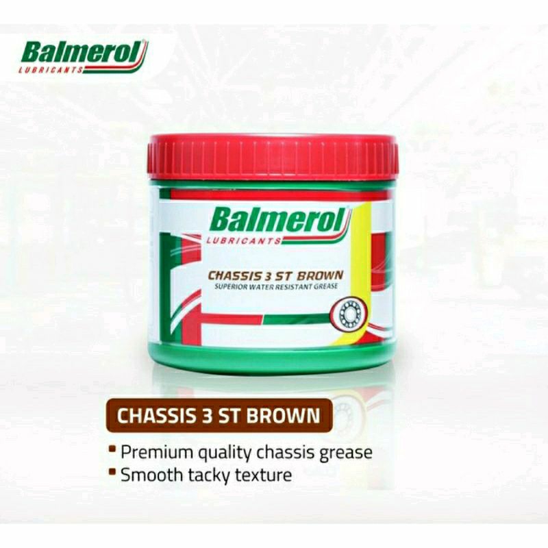 Gemuk / Grease / Stempet / Vaseline Merk Balmerol Chasiss 3 ST Brown 450 gr