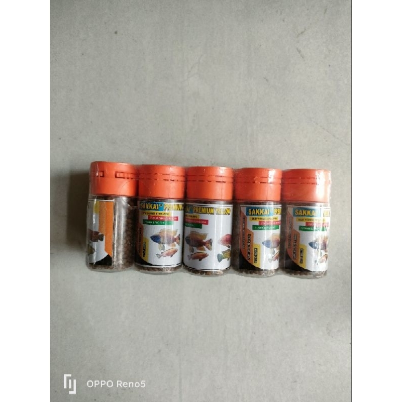 pelet chana pelet premium blue red yellow pelet premium repack 10grm pelet ikan pakan ikan fish food