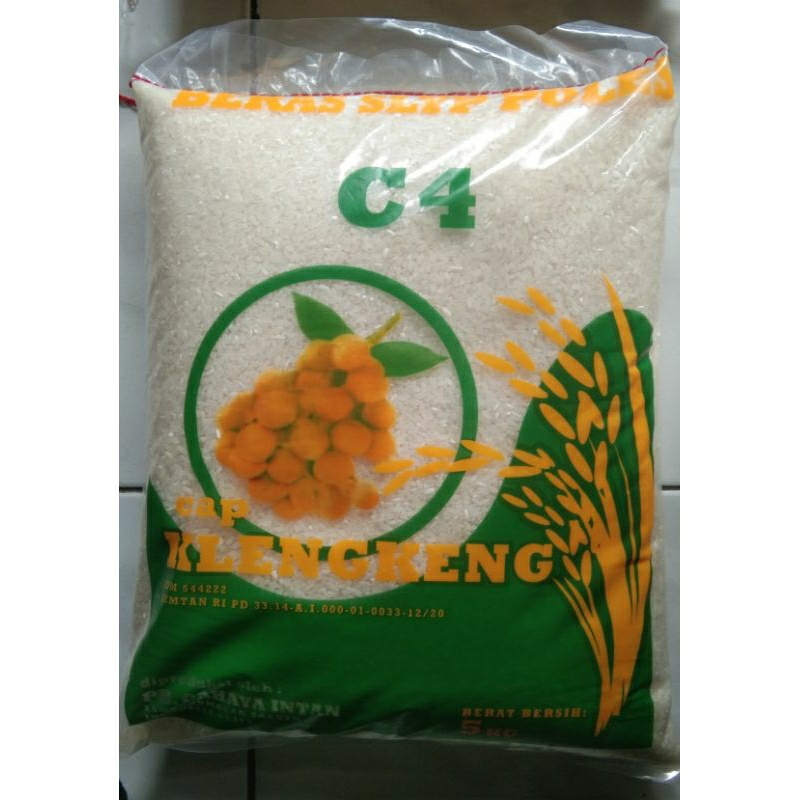 

Beras c4 klengkeng kemasan 5kg