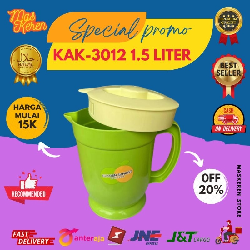 Teko golden sunkist KAK 3012 warna hijau