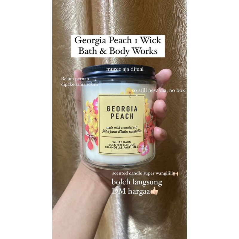 Georgia Peach 1 Wick BBW Candle