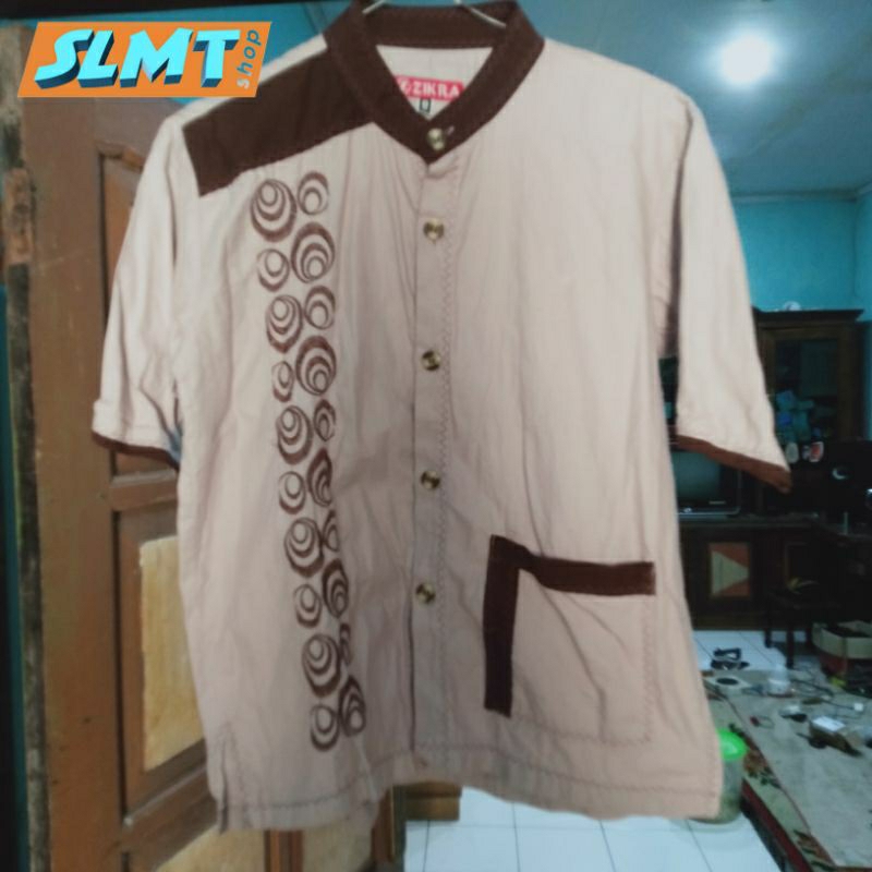 ZIKRA | Baju koko anak laki-laki lengan pendek bekas preloved