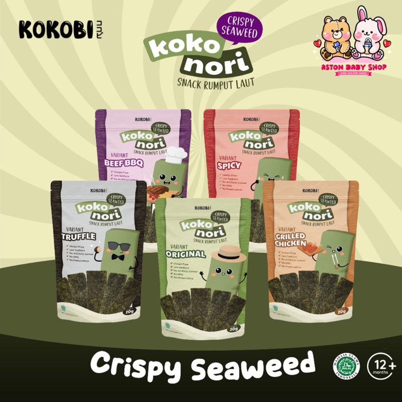 

Kokobi Koko Nori Crispy Seaweed Snack Rumput Laut Cemilan Anak