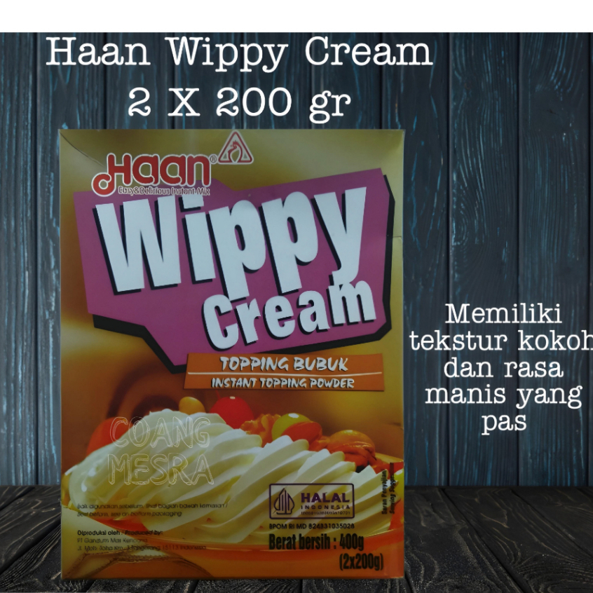 

HAAN WIPPY CREAM 400 GR