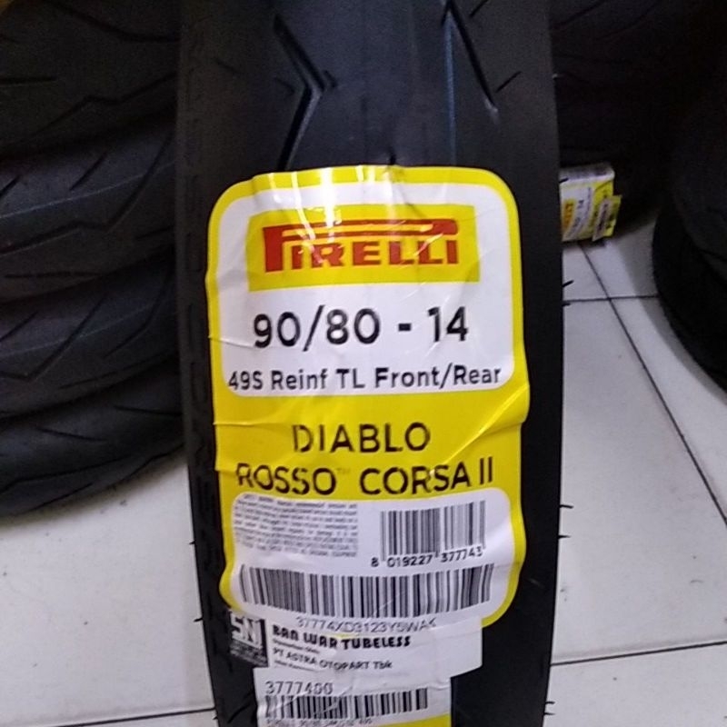 Ban Motor Pirelli Diablo Rosso Corsa II 90/80 r14
