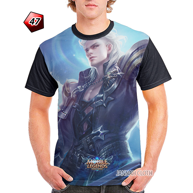 Kaos Mobile Legends Hero Alucard Epic Child Of The Fall Kode ML47 Printing