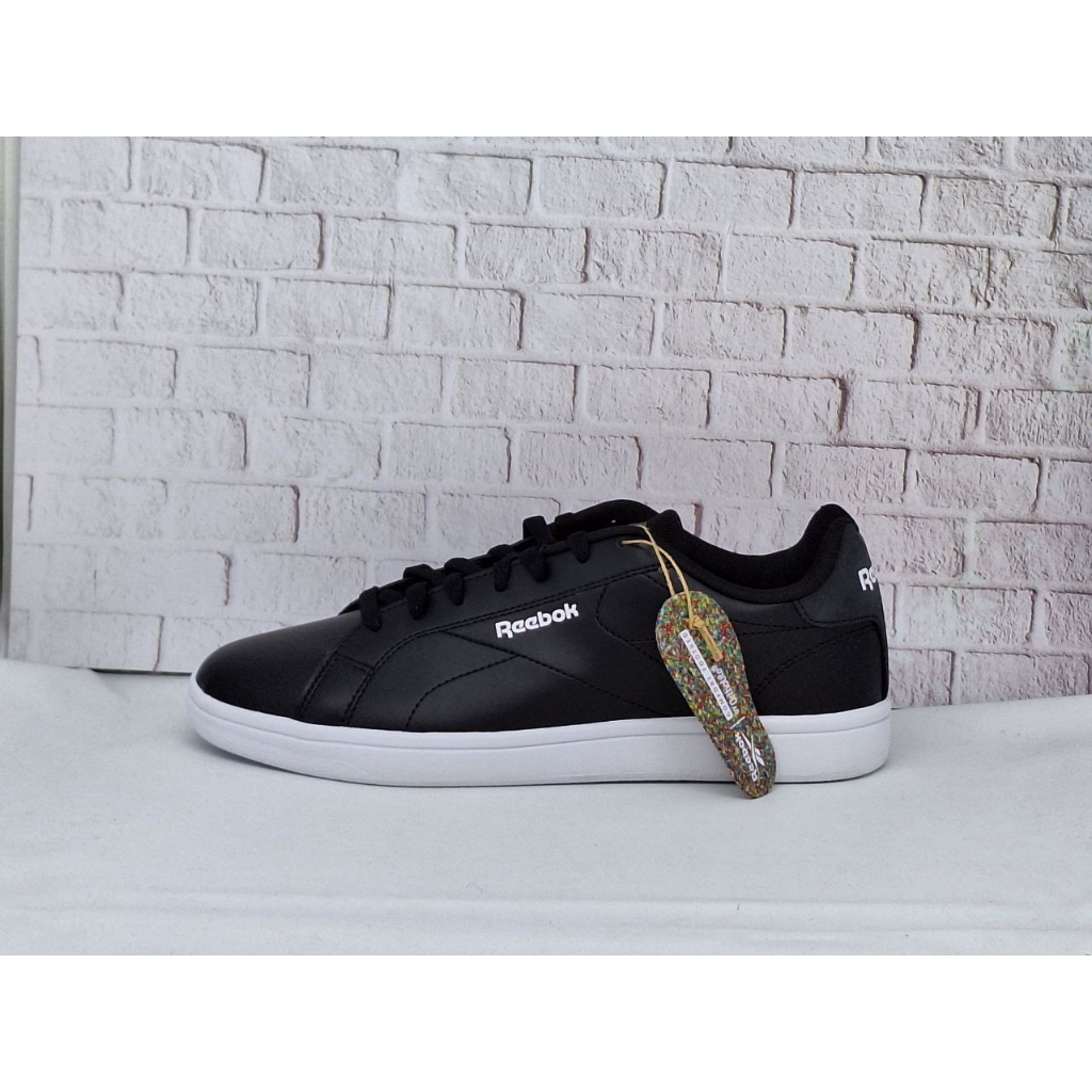Sepatu Sneakers Pria Hitam Putih Tenis REEBOK 100% Original