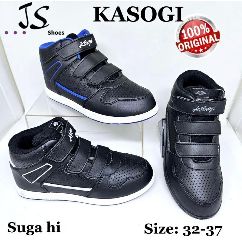 KASOGI SUGA HI - SEPATU SNEAKERS SEPATU SEKOLAH MODEL TINGGI ANAK COWOK MERK KASOGI