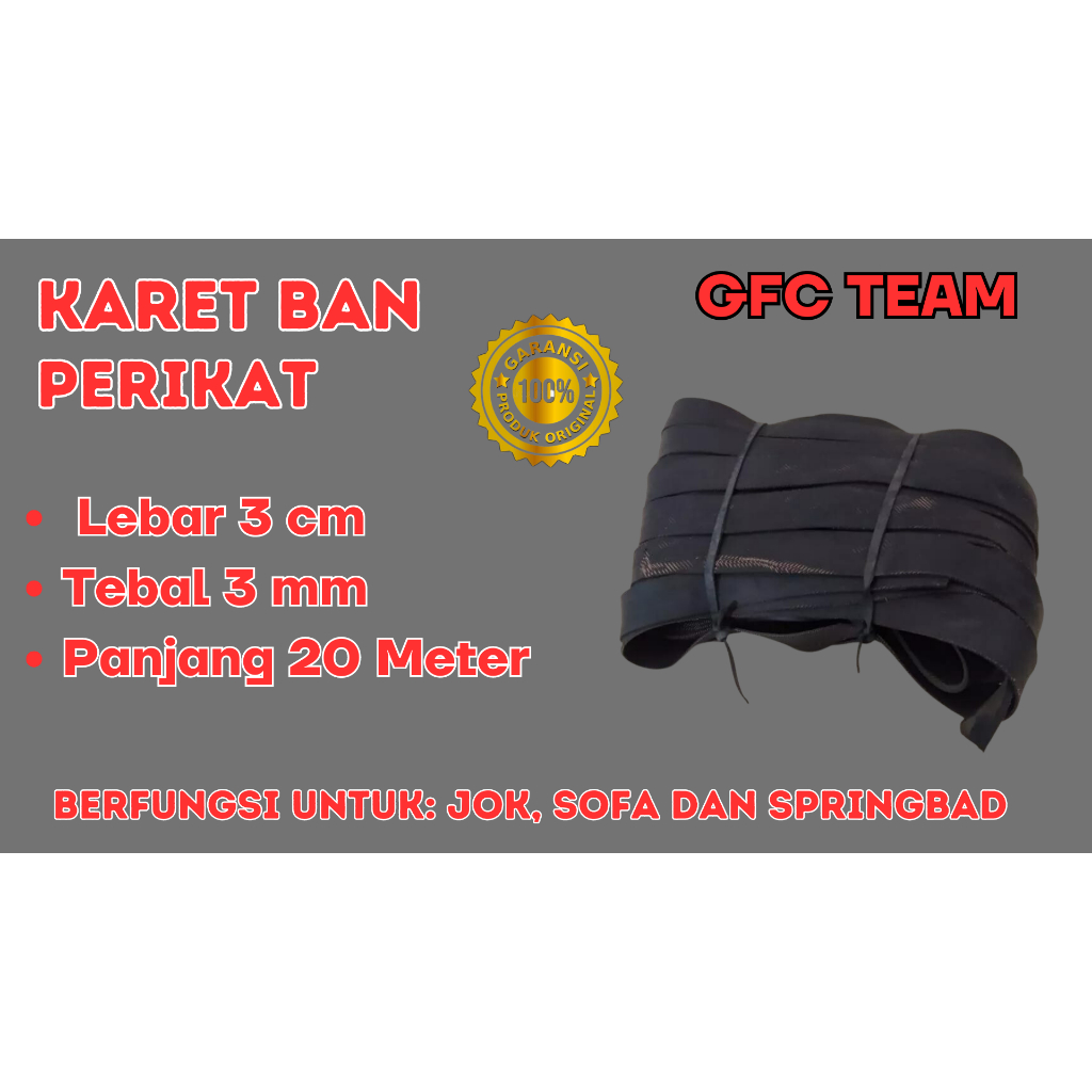 Karet Ban Jok Sofa Springbed 20 Meter