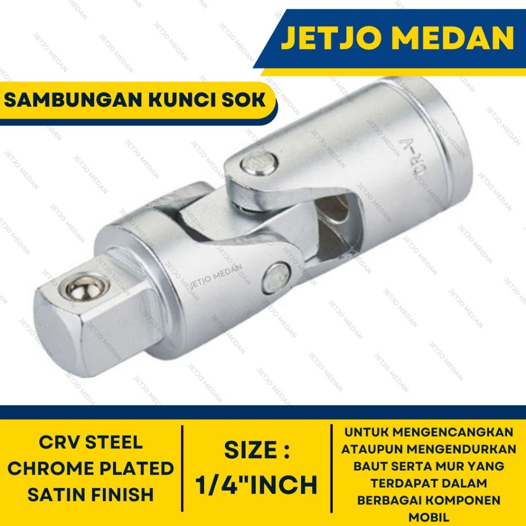Jetjo - Sambungan Mata Kunci Sok 1/4" inch LAKONI PRO Sambungan mata kunci shock mata kunci sock
