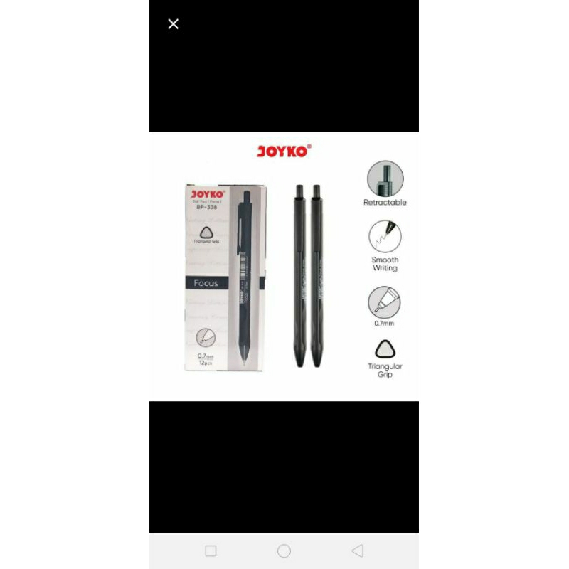 

pulpen joyko hitam BP-338 eceran