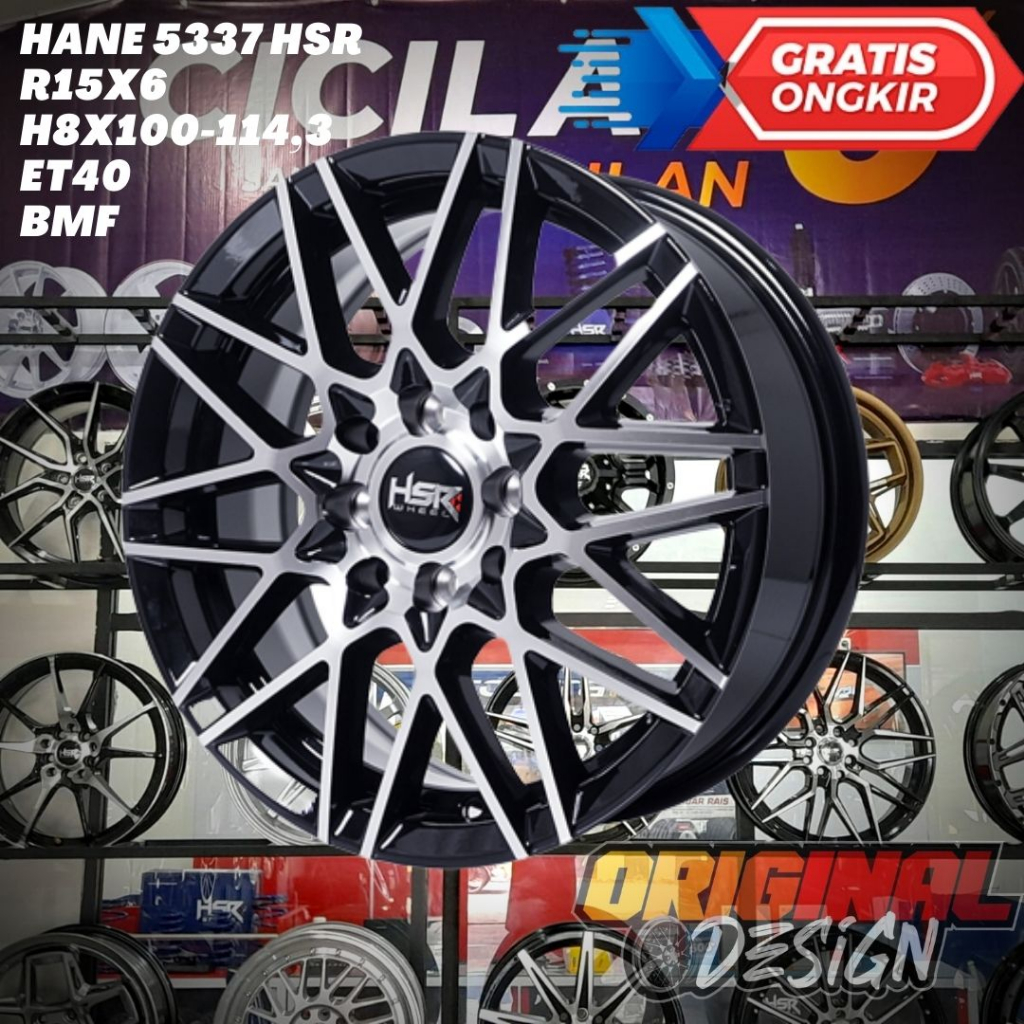 Velg Mobil Racing Ring 15 HSR HANE R15 Untuk Baleno , Esteem , Ignis