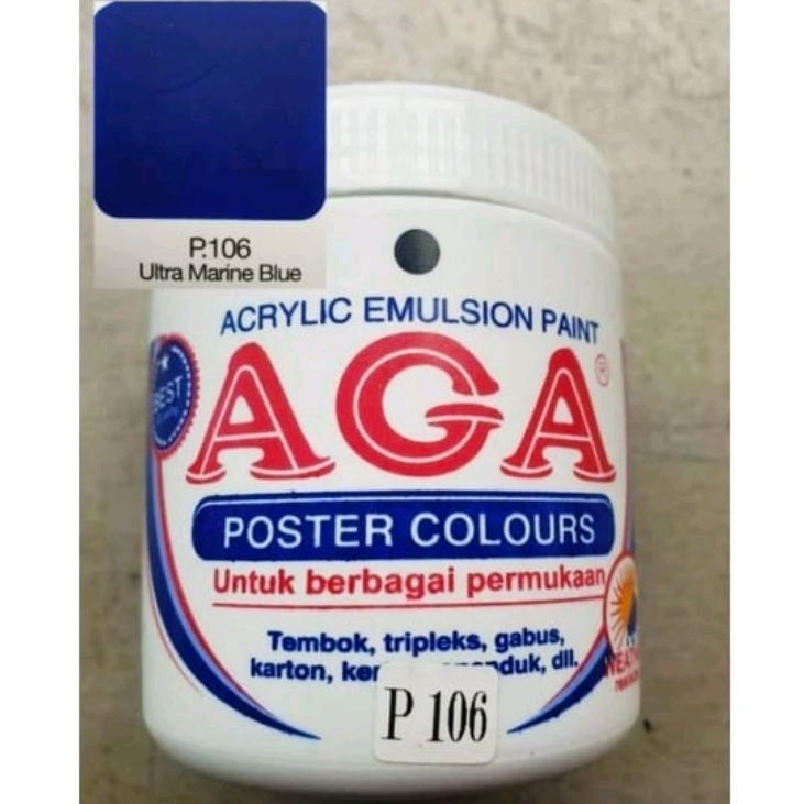 

✨Cat dekorasi/poster Aga 250 cc, warna ultra marine blue/biru P106