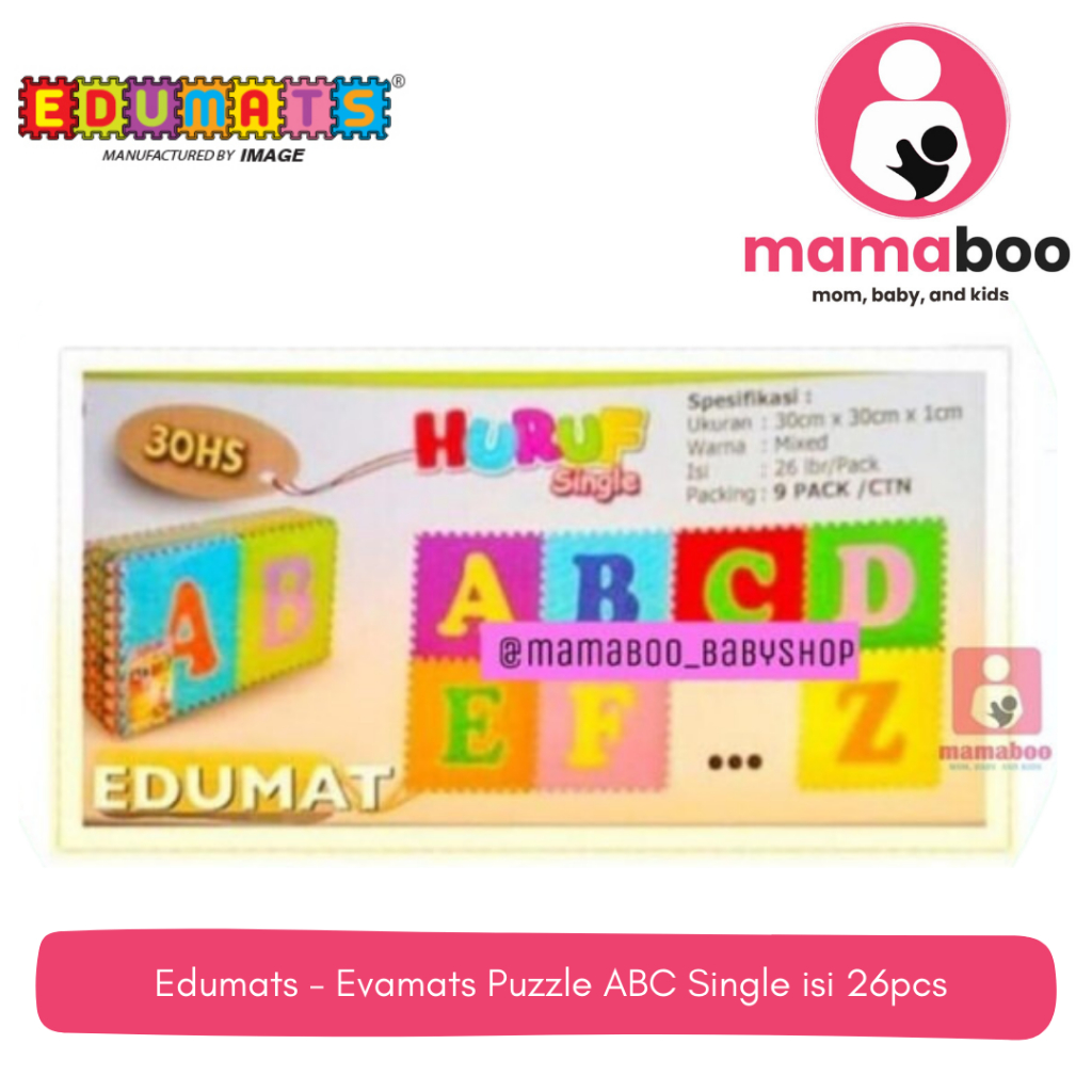 Evamats Puzzle ABC Single isi 26pcs