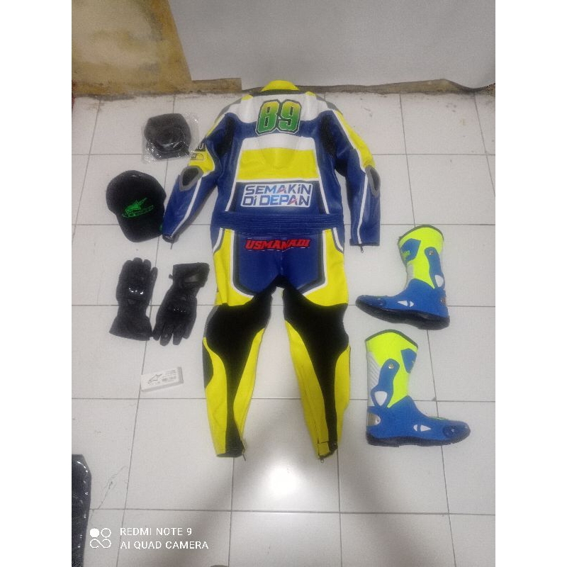 werpak balap motor fullset.werpak.sepatu.glove.inersuit.sledingpad murah keren